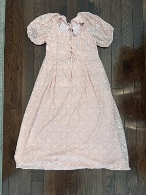 Pinkblush Blush Pink Lace Maternity Dress